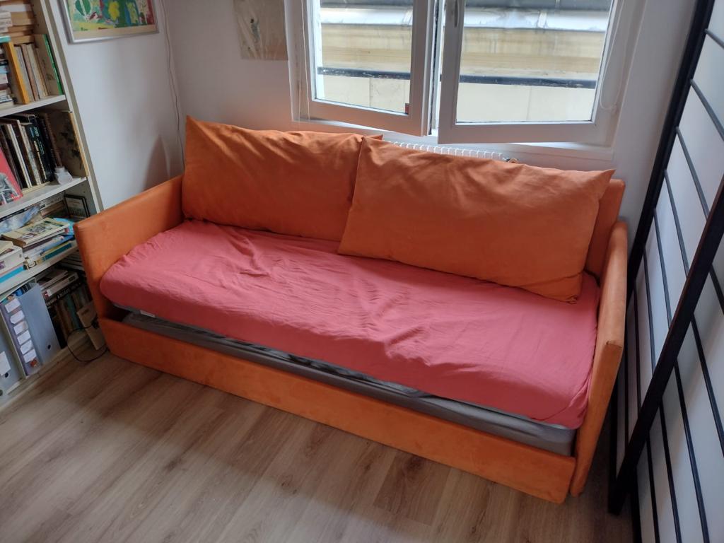 Divan lit gigogne 2 places