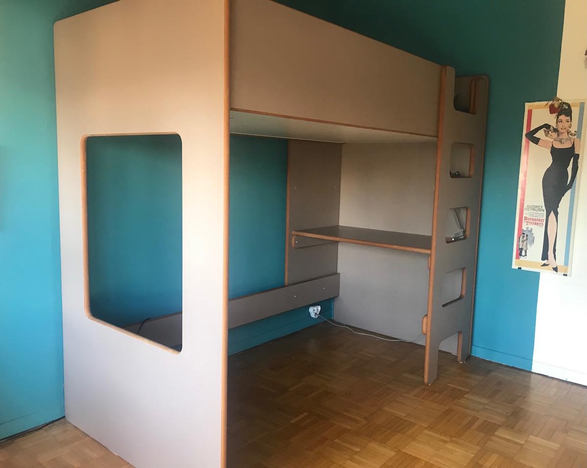 Lit Mezzanine Anders avec bureau