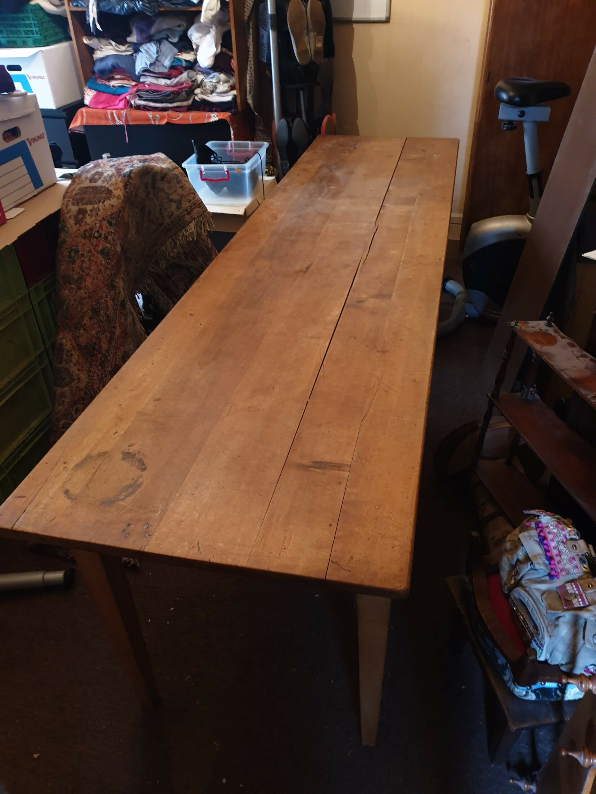 Grande Table de ferme en Merisier – Image 3