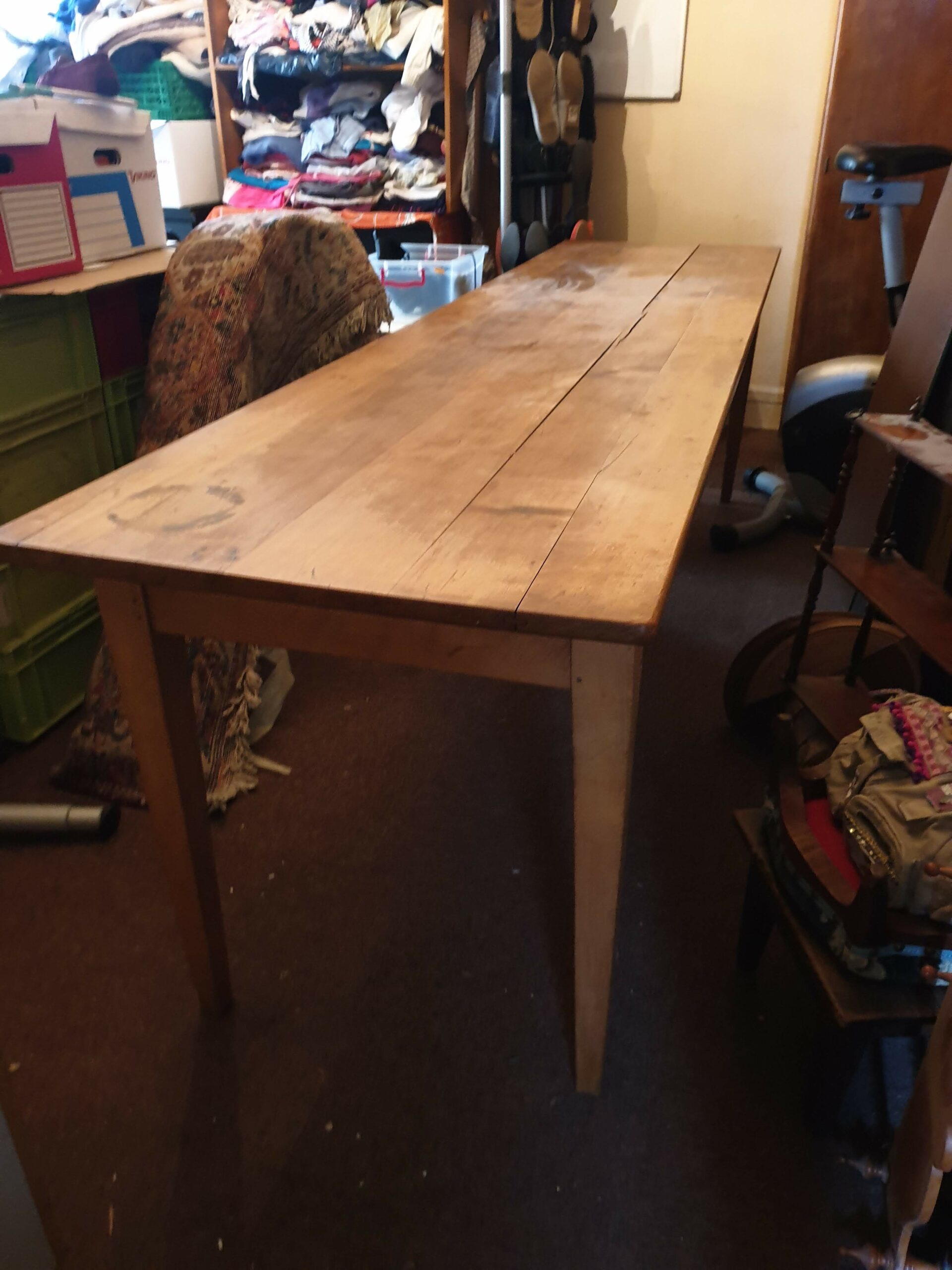 Grande Table de ferme en Merisier – Image 2