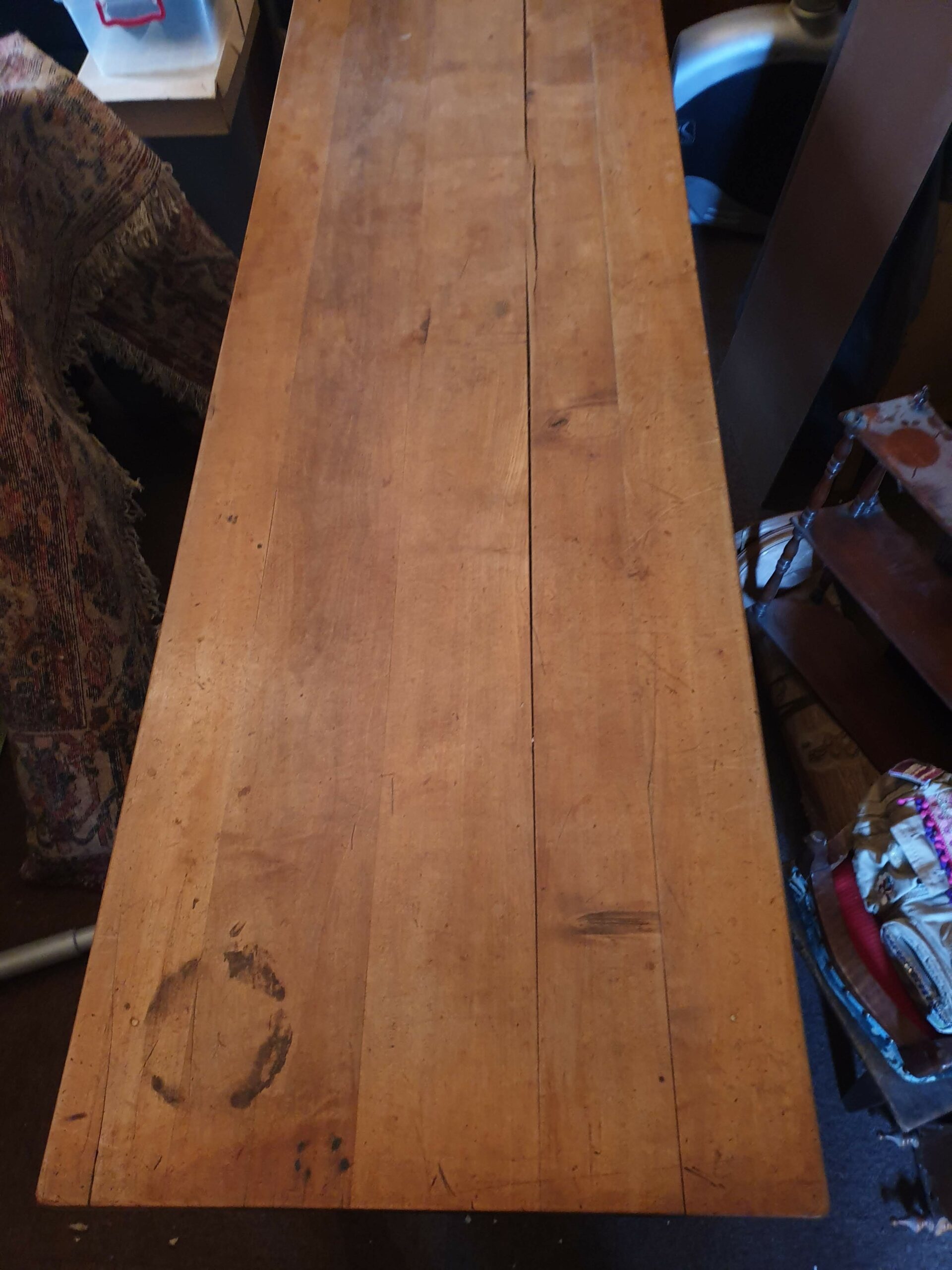 Grande Table de ferme en Merisier – Image 4