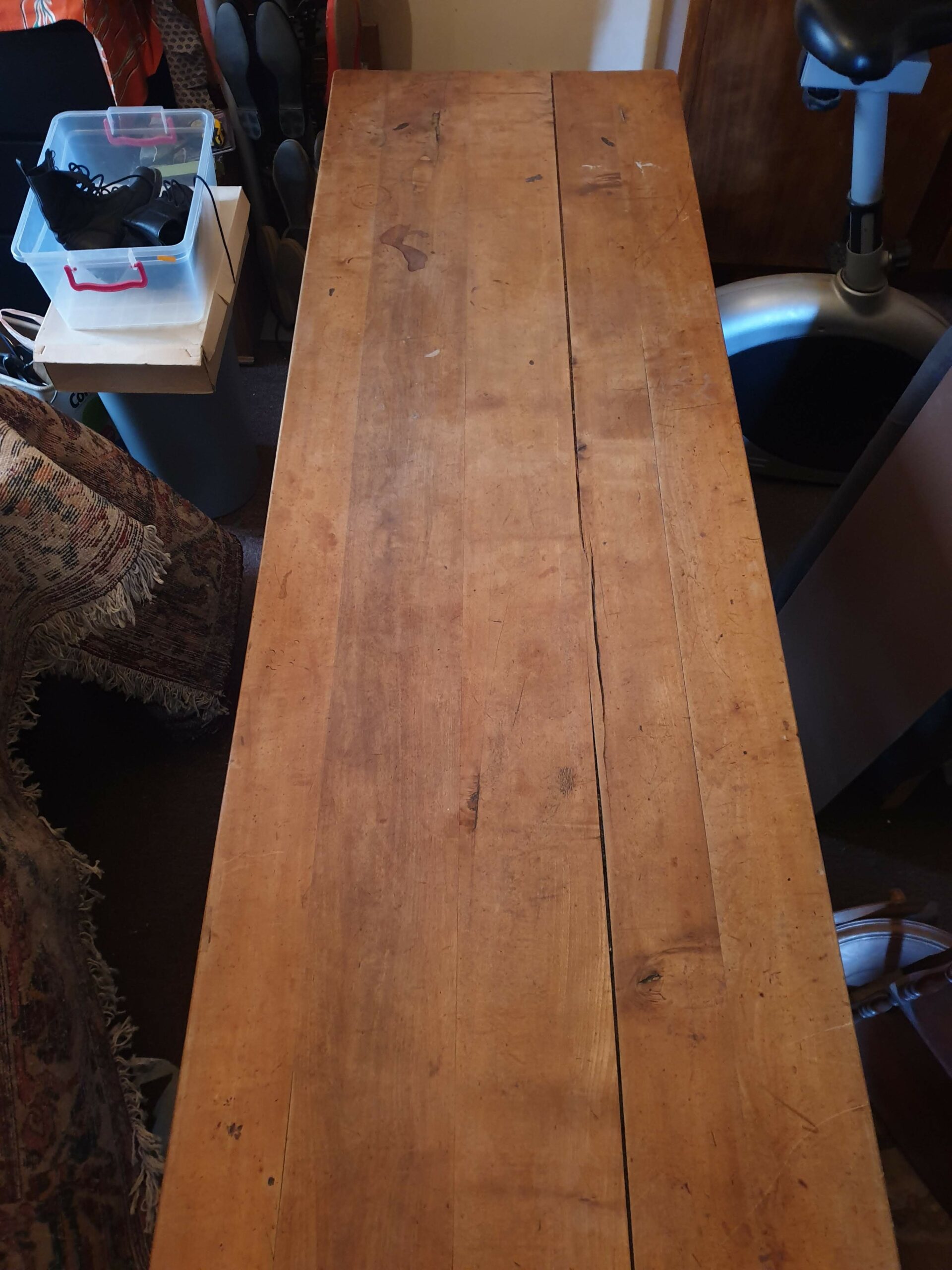 Grande Table de ferme en Merisier – Image 5