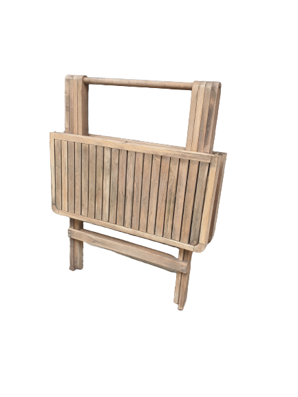 Table de jardin pliante en teck – Image 6