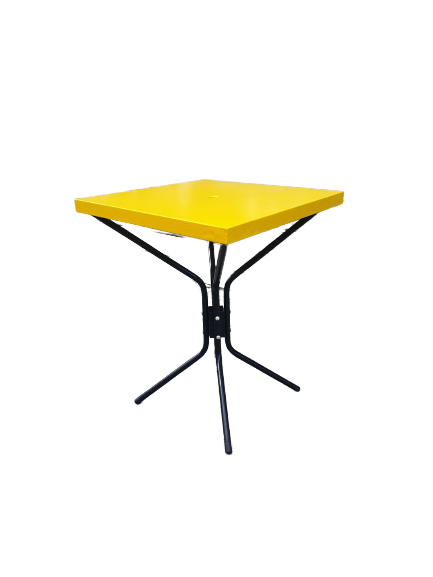 Table bistro metal jaune JAUNE