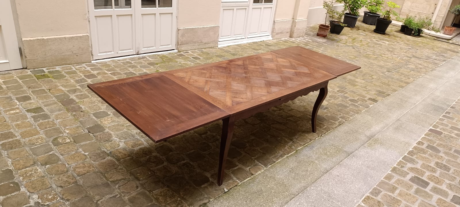 Table à manger extensible 3m marquetée – Image 11