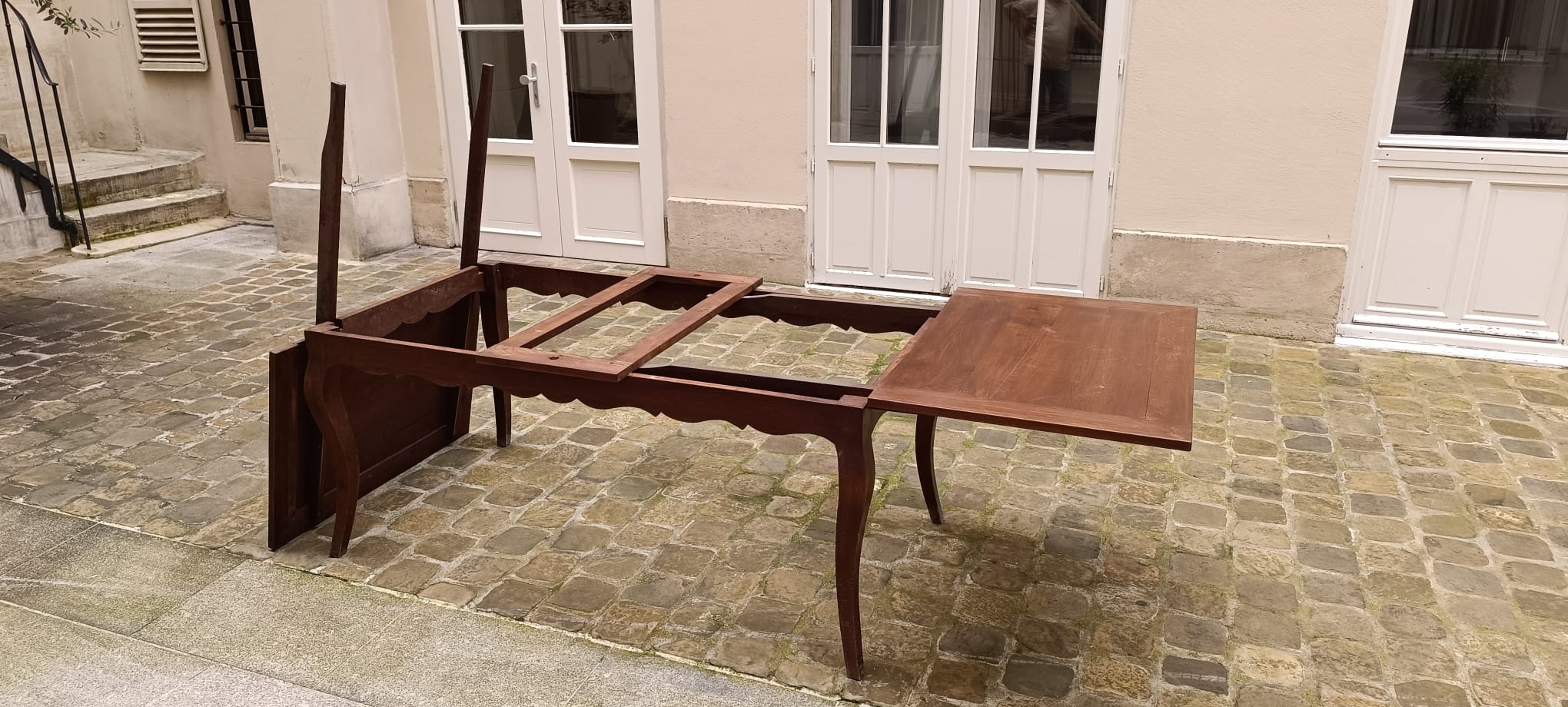 Table à manger extensible 3m marquetée – Image 9
