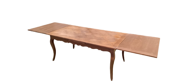 Table à manger extensible 3m marquetée – Image 2