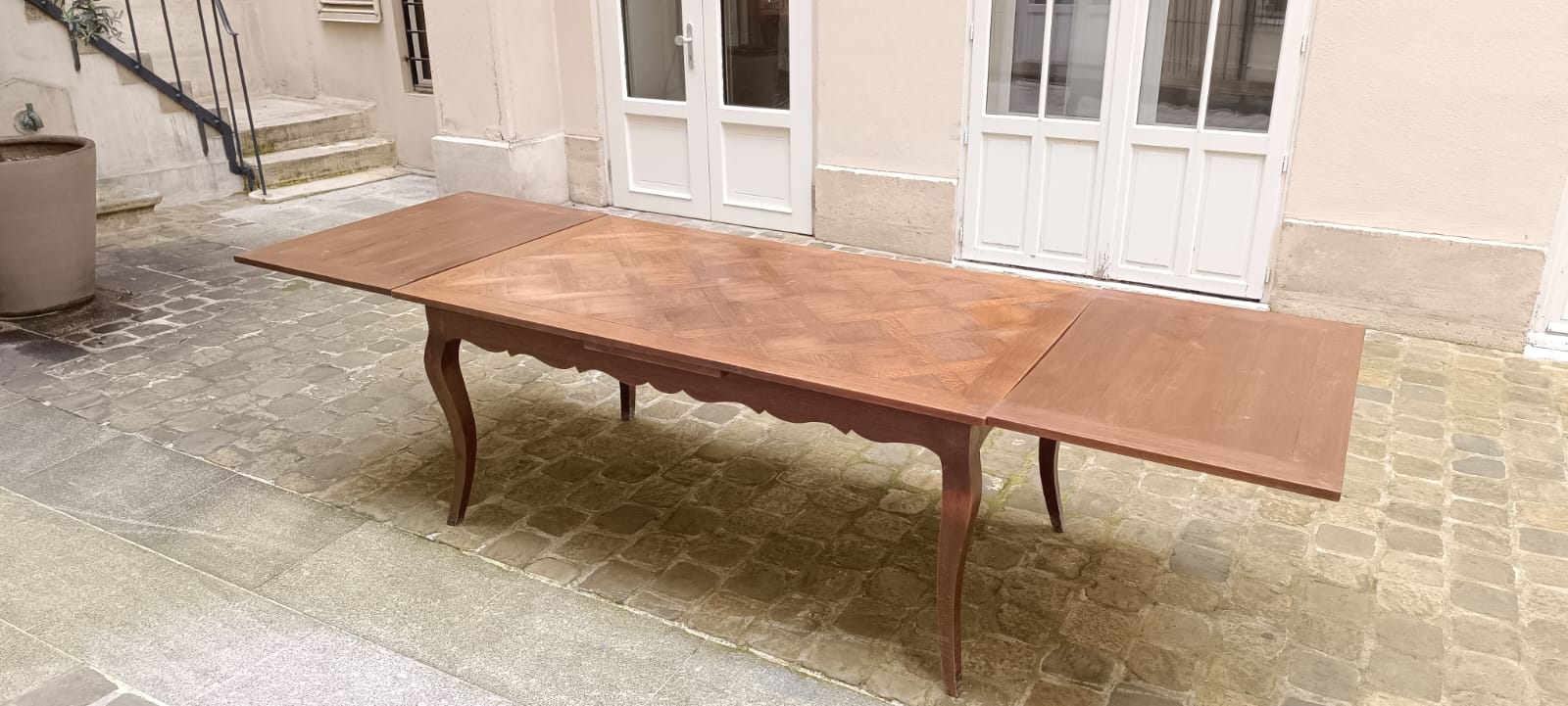 Table à manger extensible 3m marquetée – Image 7