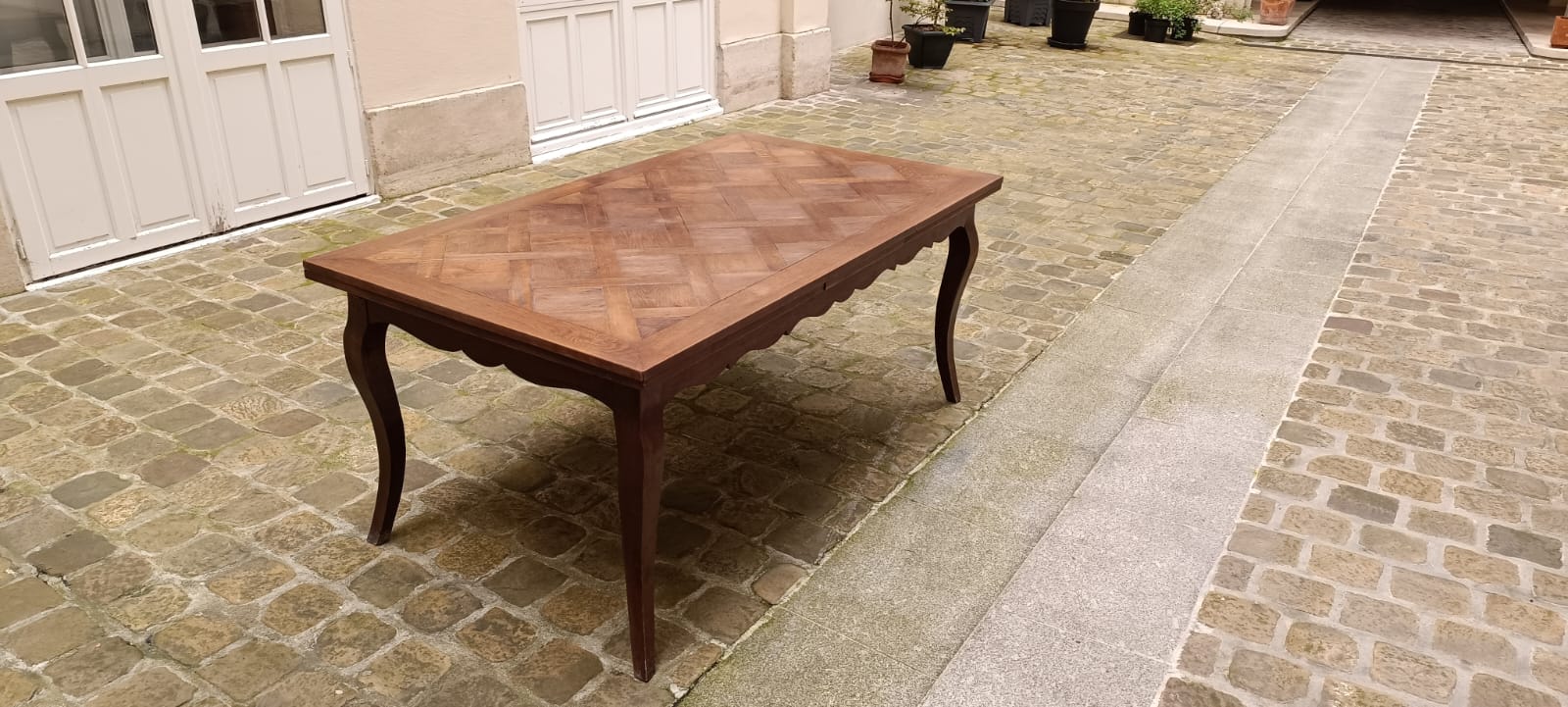 Table à manger extensible 3m marquetée – Image 6