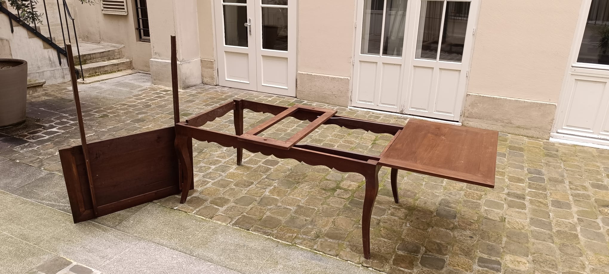 Table à manger extensible 3m marquetée – Image 4