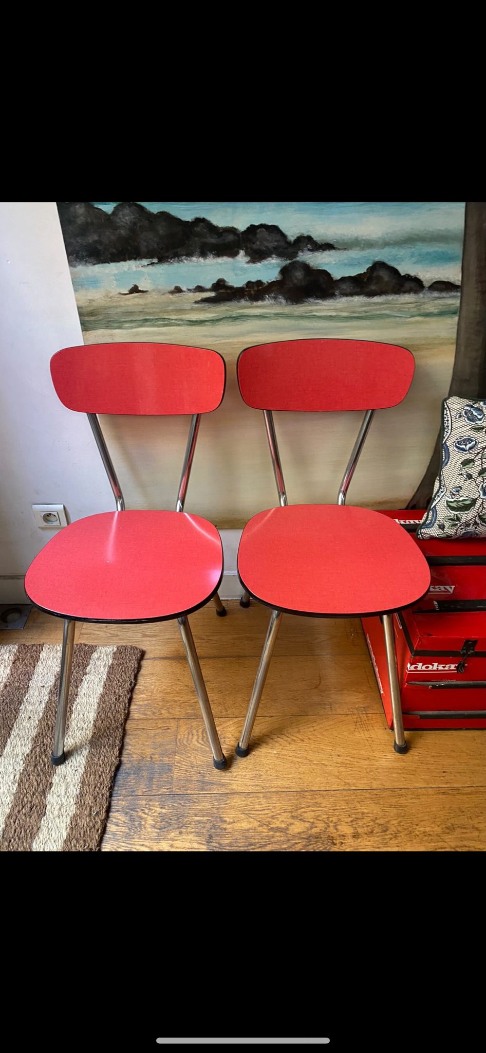 5 chaises "Fourmi" formica rouge – Image 6