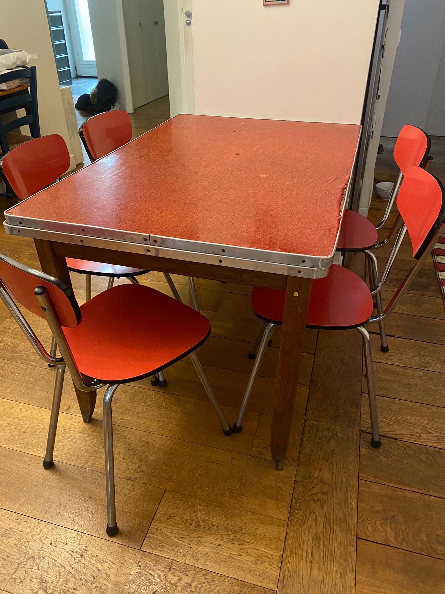 Table formica vintage extensible – Image 4