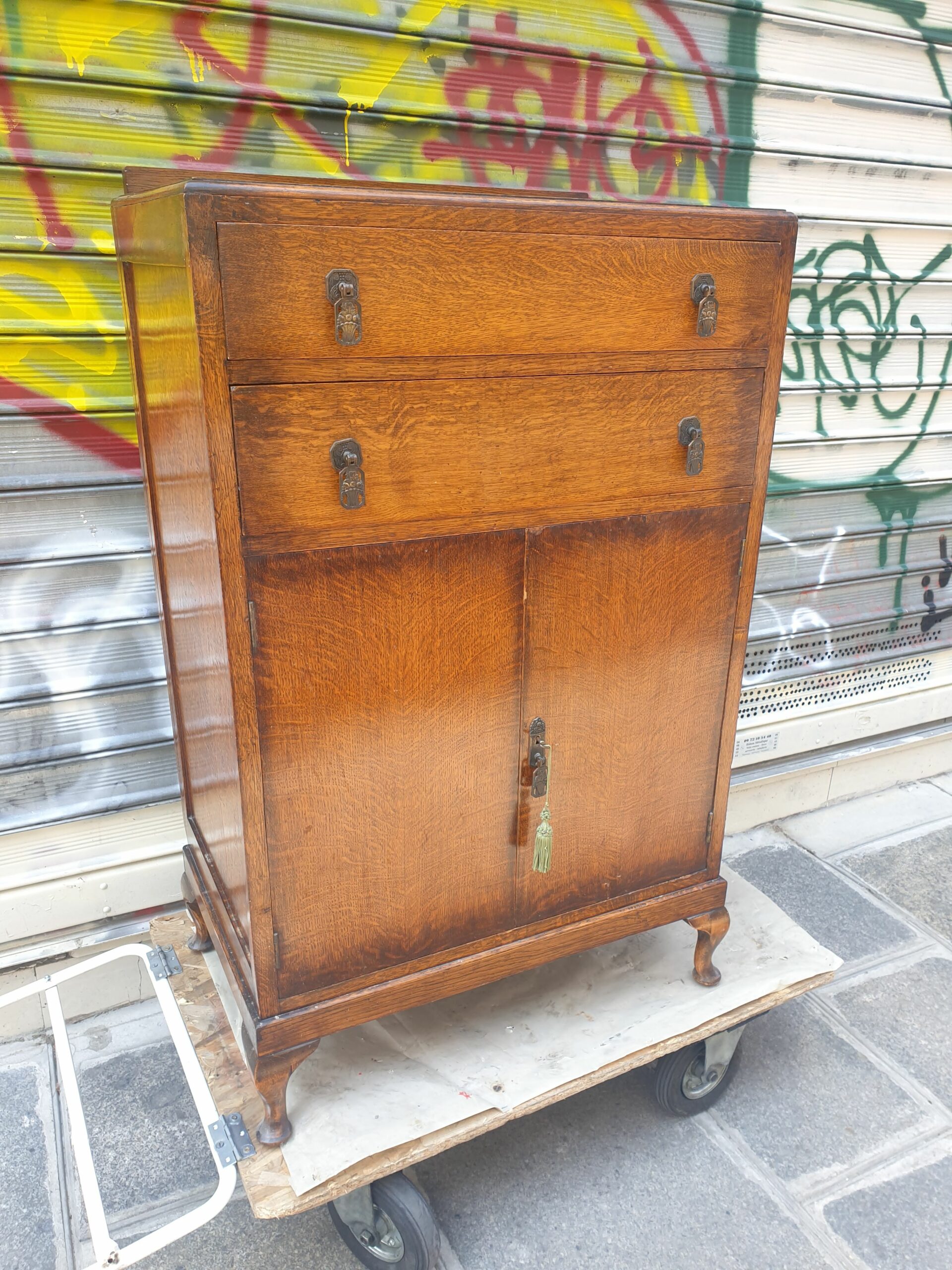Petite armoire / buffet anglais "chippendale" – Image 4