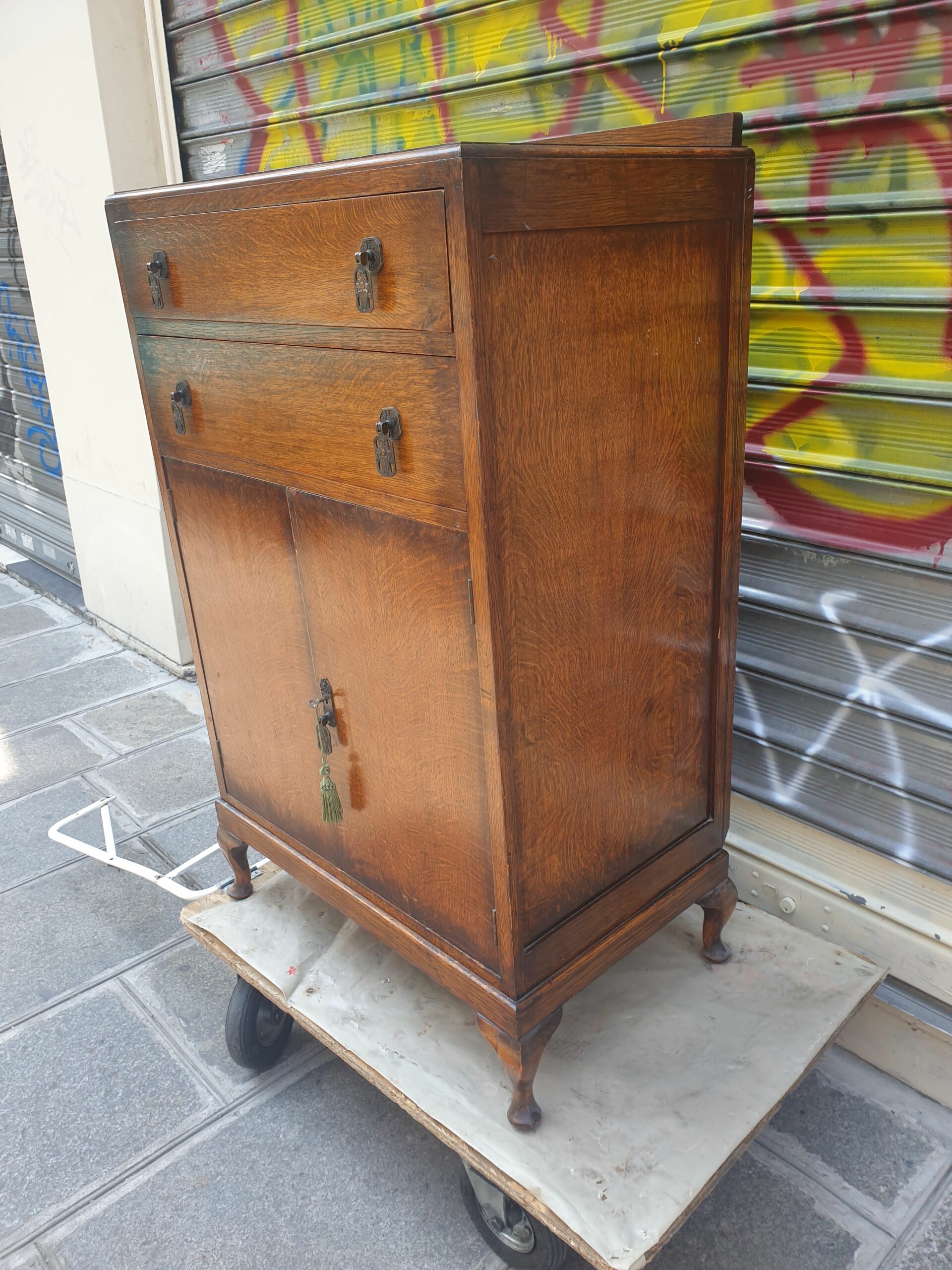 Petite armoire / buffet anglais "chippendale" – Image 5