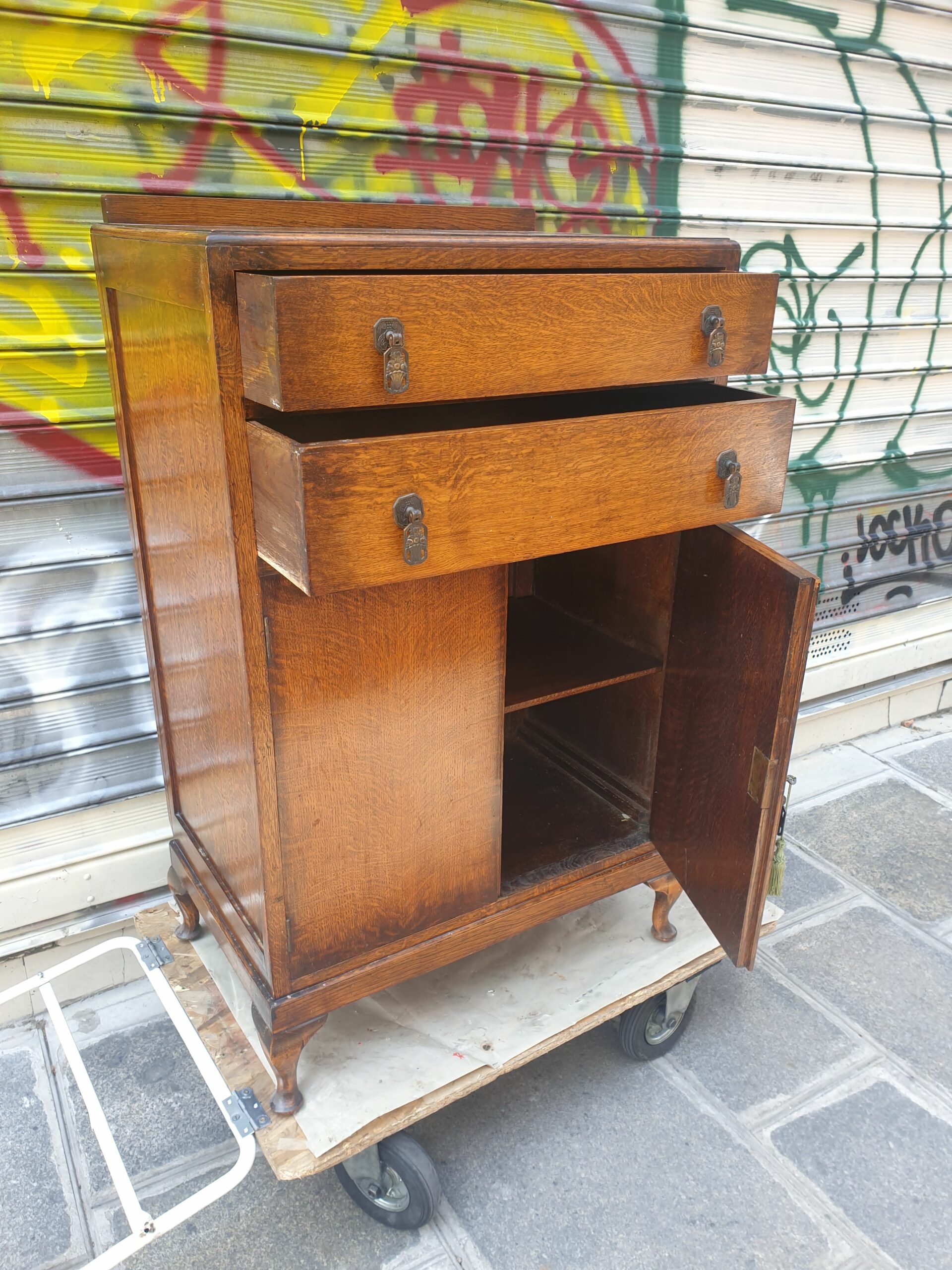 Petite armoire / buffet anglais "chippendale" – Image 3