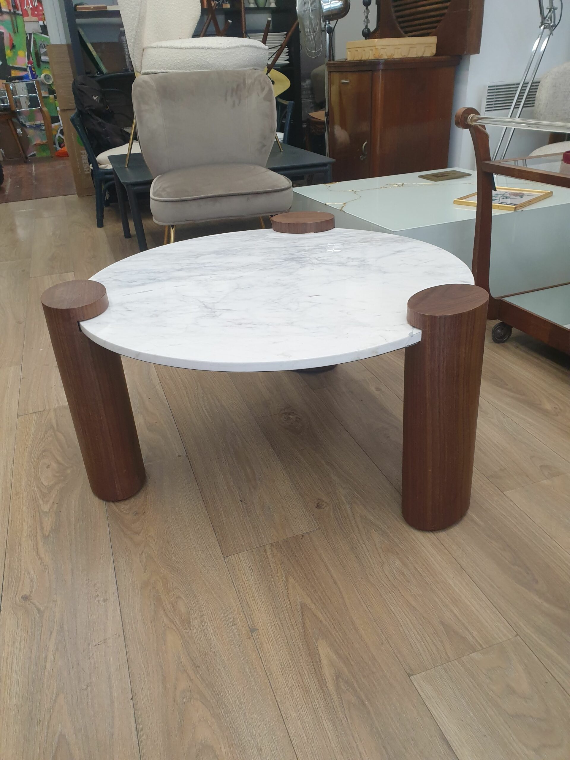 Table basse MIEIS marbre blanc – Image 3