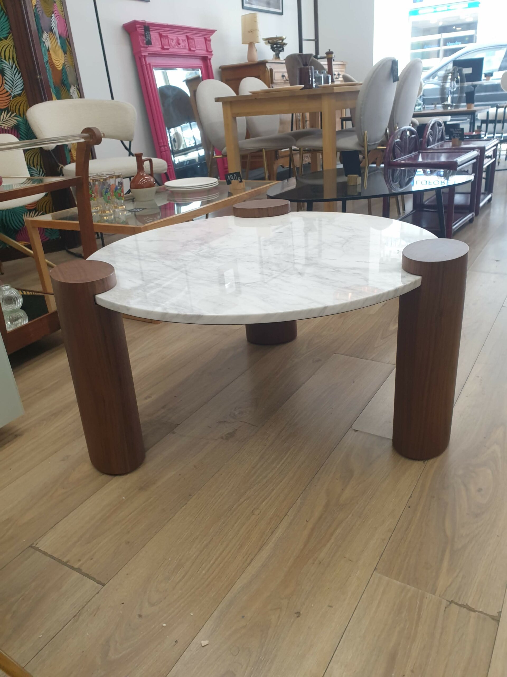 Table basse MIEIS marbre blanc – Image 3