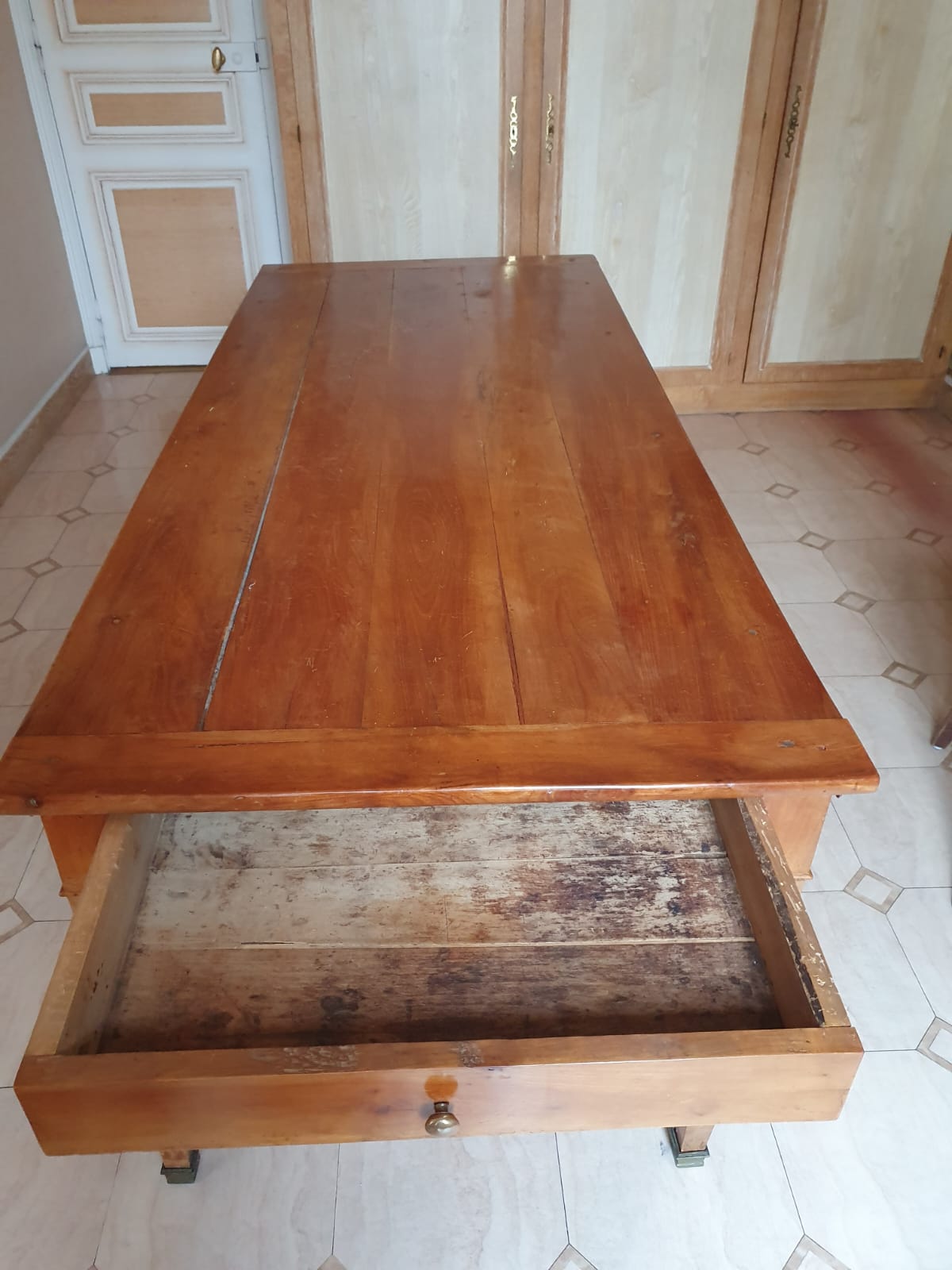 Table de ferme en merisier 186 cm – Image 5