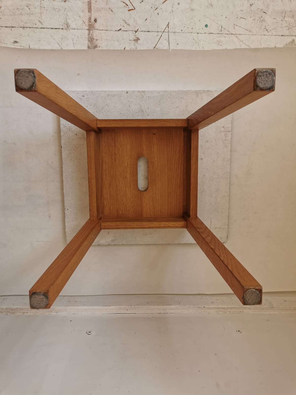 4 tabourets d'atelier bois massif – Image 5