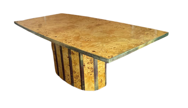 Table / bureau en loupe de Citronnier