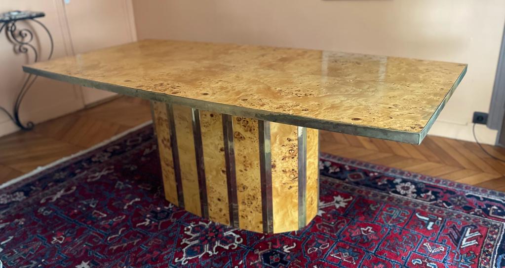 Table / bureau en loupe de Citronnier – Image 3