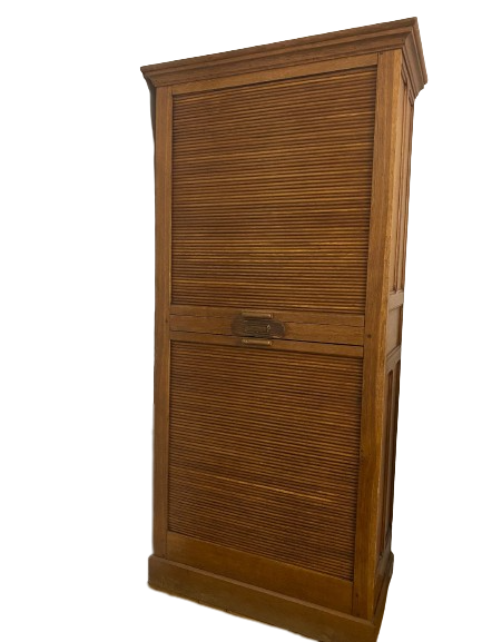 Meuble en chêne à rideaux – Image 2