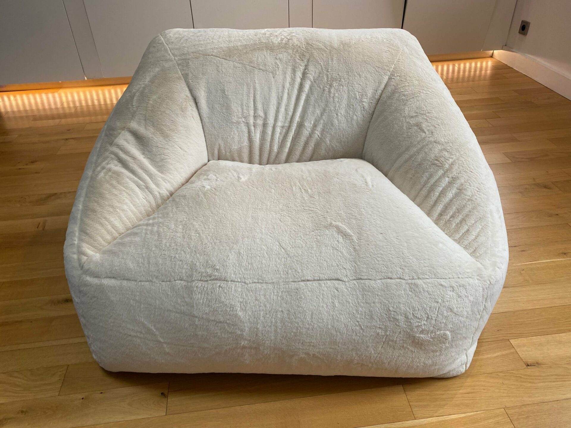 Fauteuil/pouf beige LILIBET BOBOCHIC – Image 3