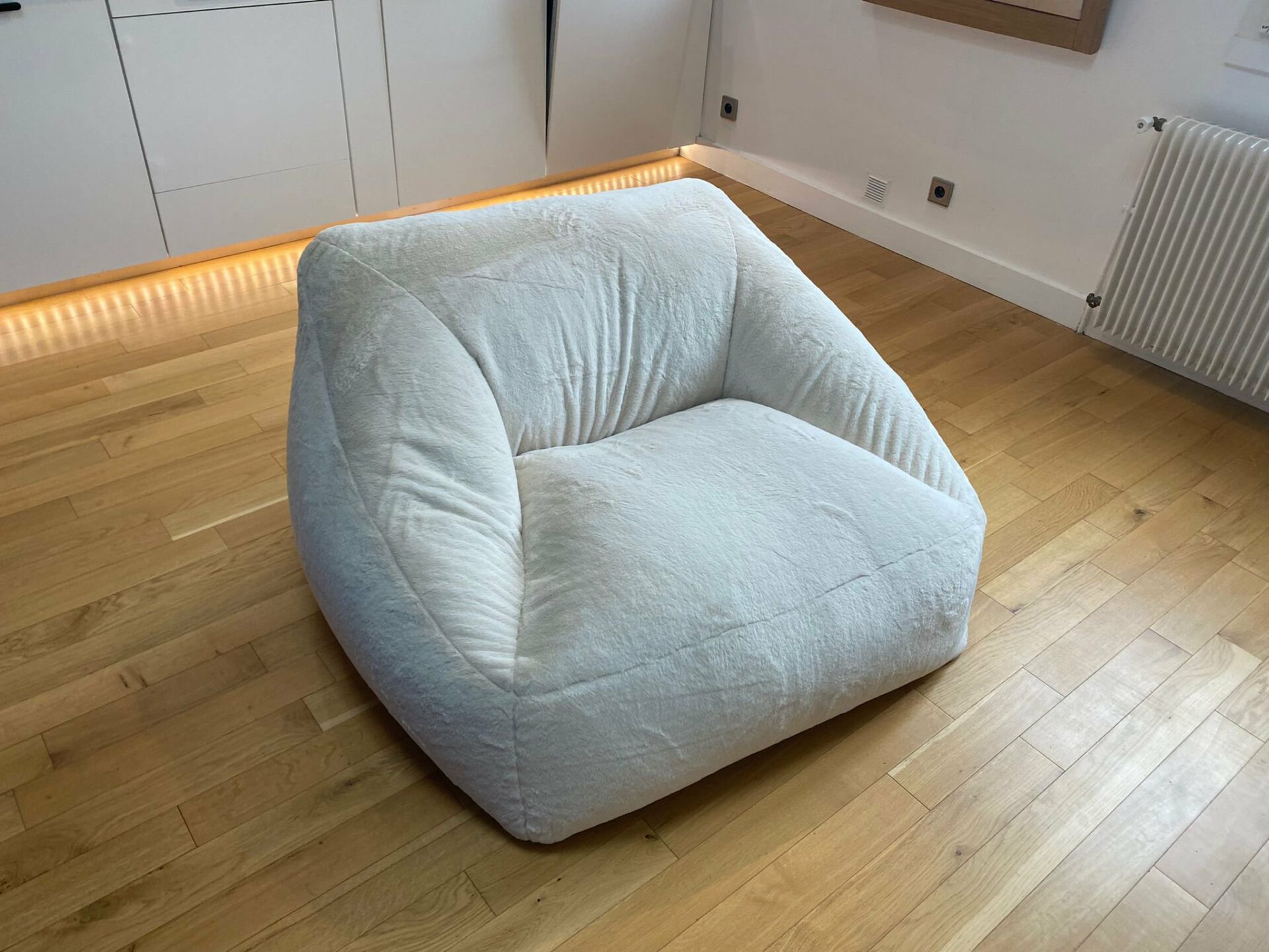 Fauteuil/pouf beige LILIBET BOBOCHIC – Image 2