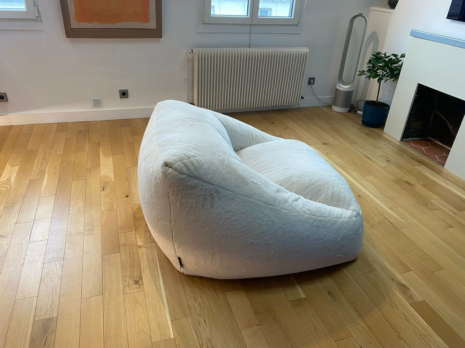 Fauteuil/pouf beige LILIBET BOBOCHIC – Image 4