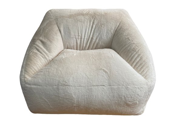 Fauteuil/pouf beige LILIBET BOBOCHIC