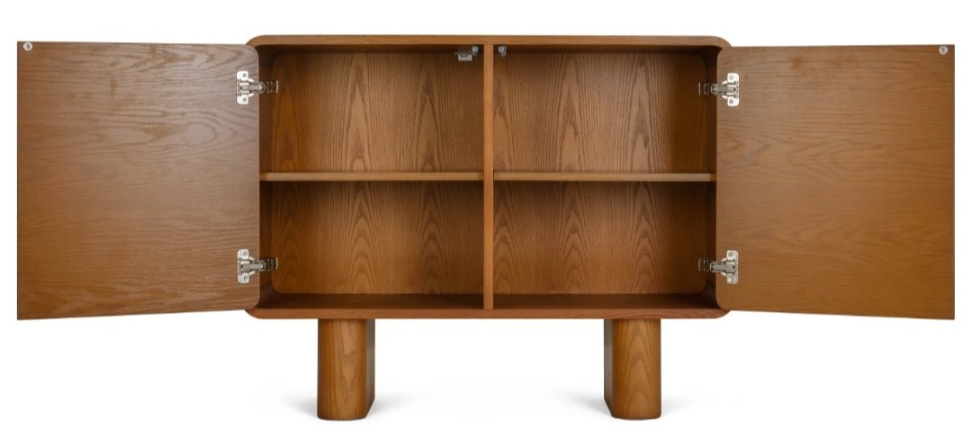 Buffet KARL 2 portes placage noyer – Image 2