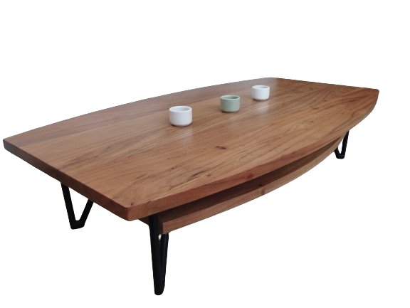 Table basse Tikamoon modèle Bonnie en bois massif