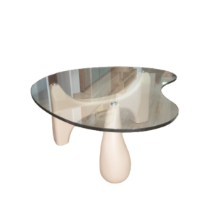 Table basse haricot ORWELL bois beige