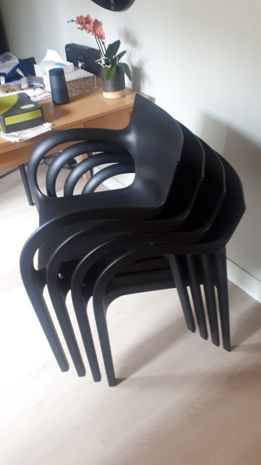 lot Chaises Poppy star chaises en polypropylène – Image 4