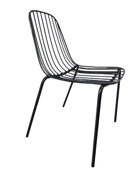 Chaise métal dark grey