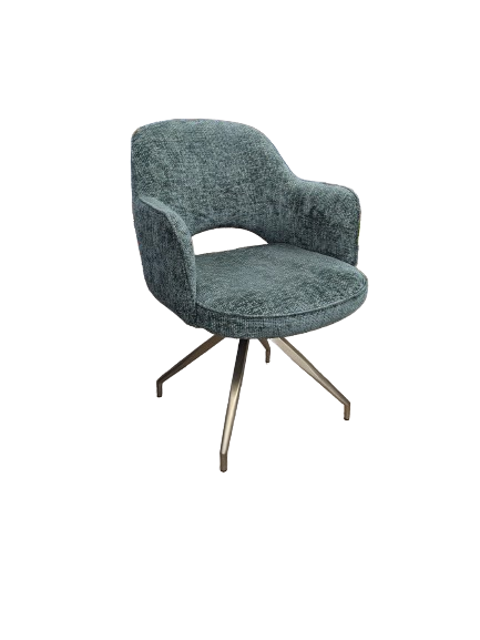 Fauteuil de bureau LUTHOR vert tweed
