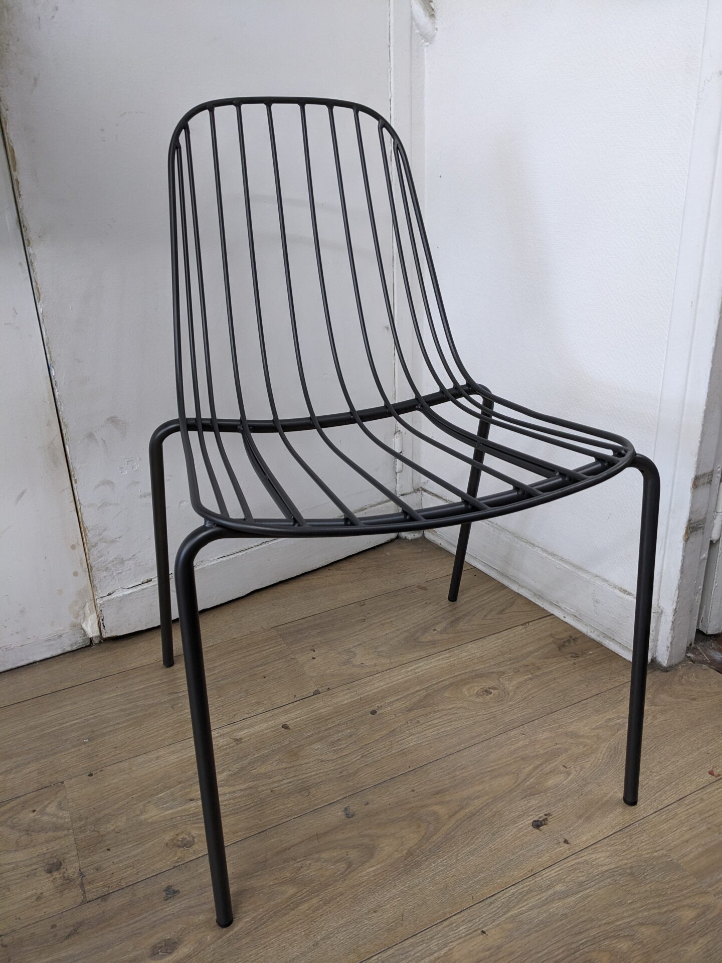 Chaise métal dark grey – Image 2