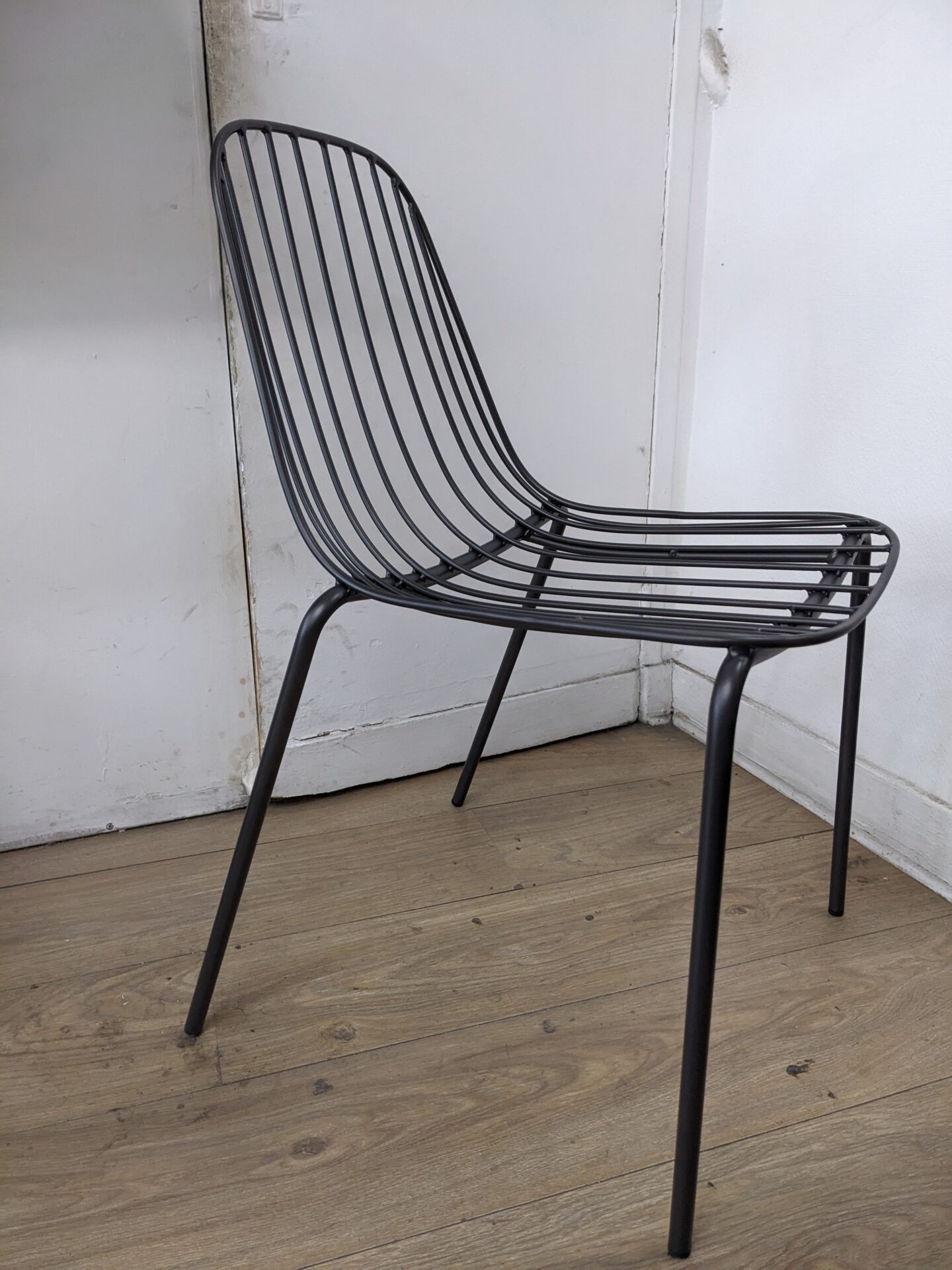 Chaise métal dark grey – Image 4