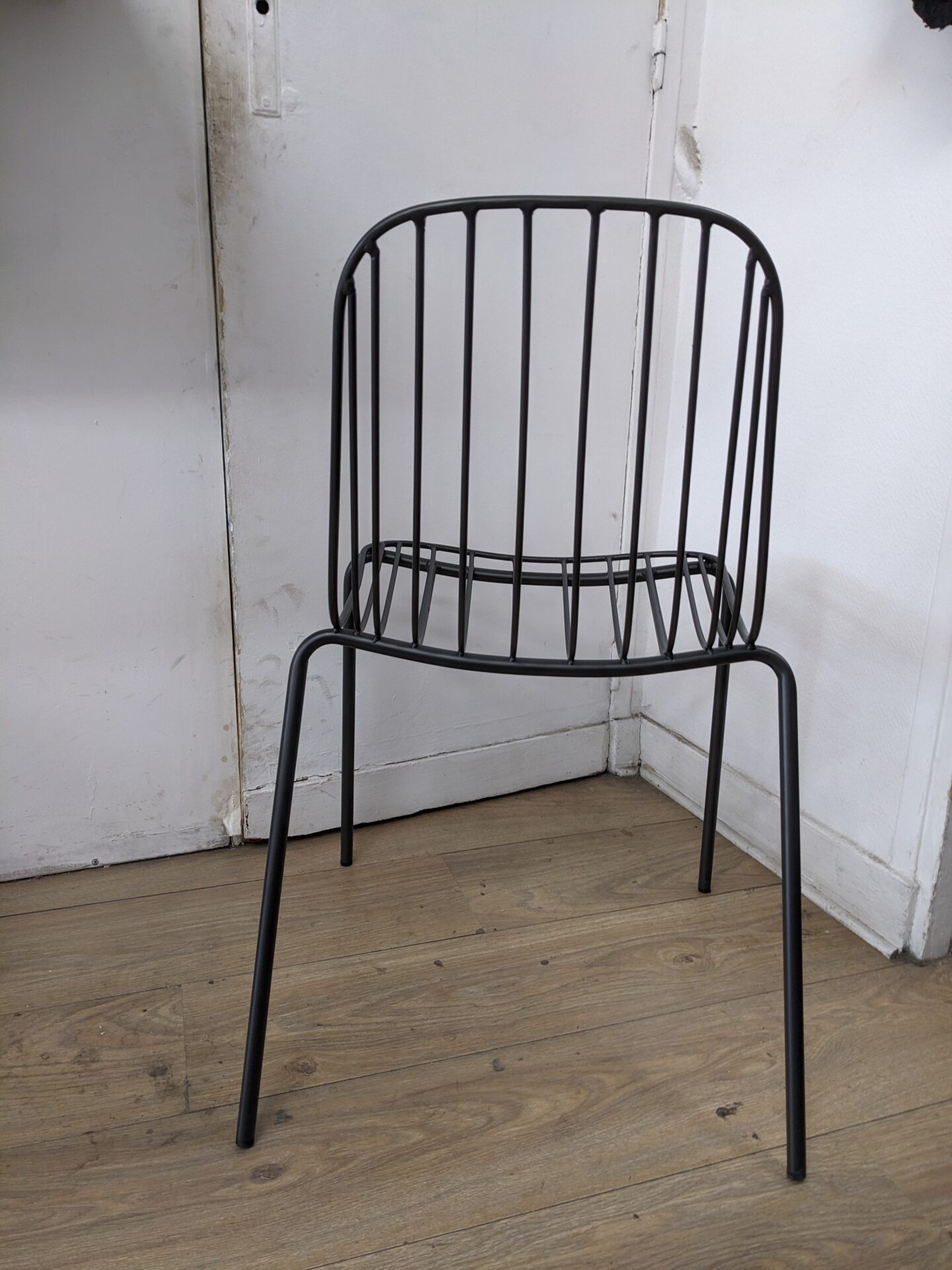 Chaise métal dark grey – Image 3