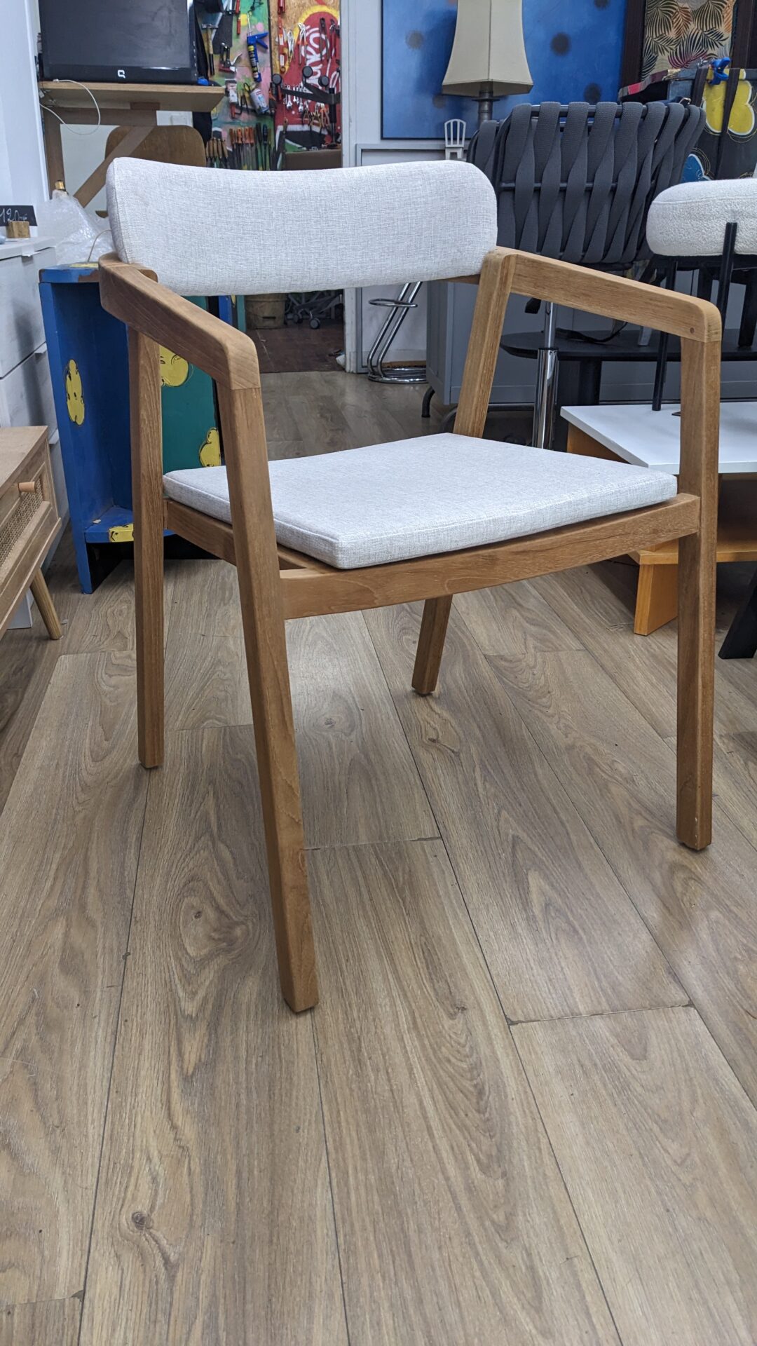 Chaise d'extérieur en teck massif EVENOS – Image 3