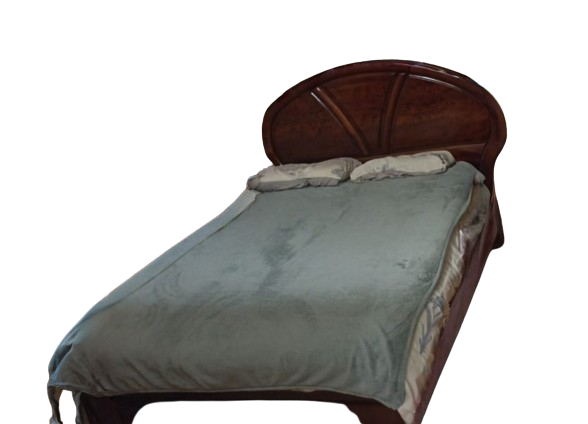 Lit double 140cm en bois