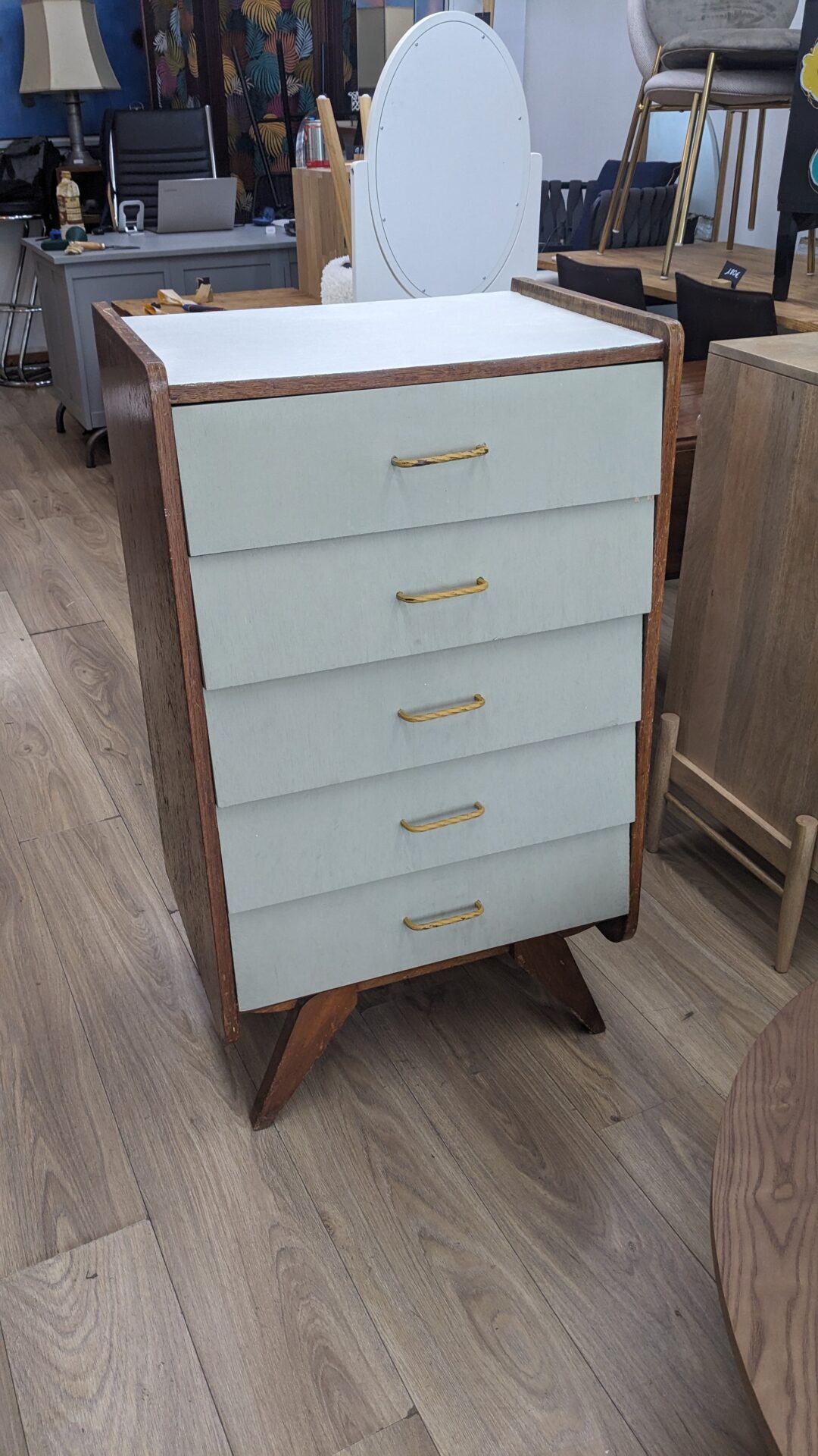 Commode pied compas vintage – Image 2