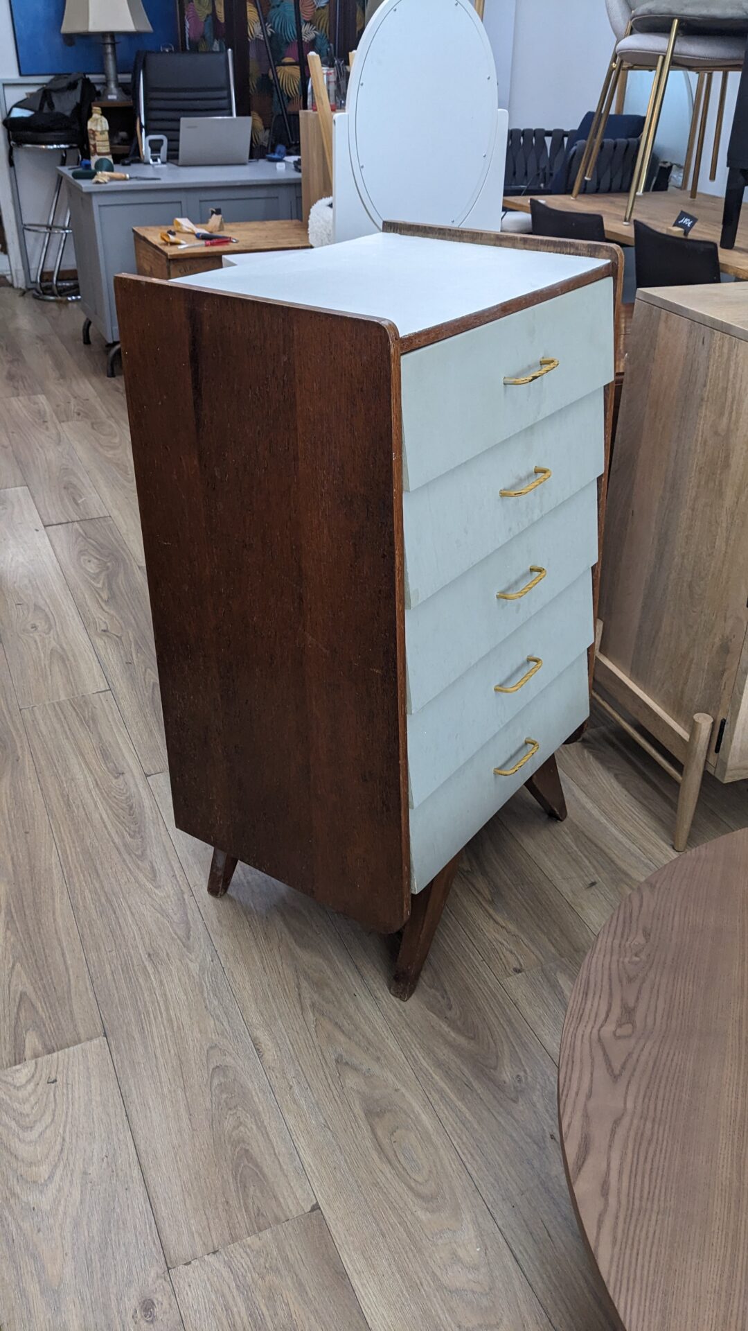 Commode pied compas vintage – Image 4