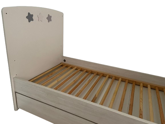 Lit double 140cm en bois