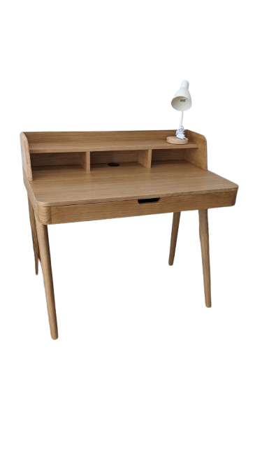 Bureau en chêne avec plateau relevable
