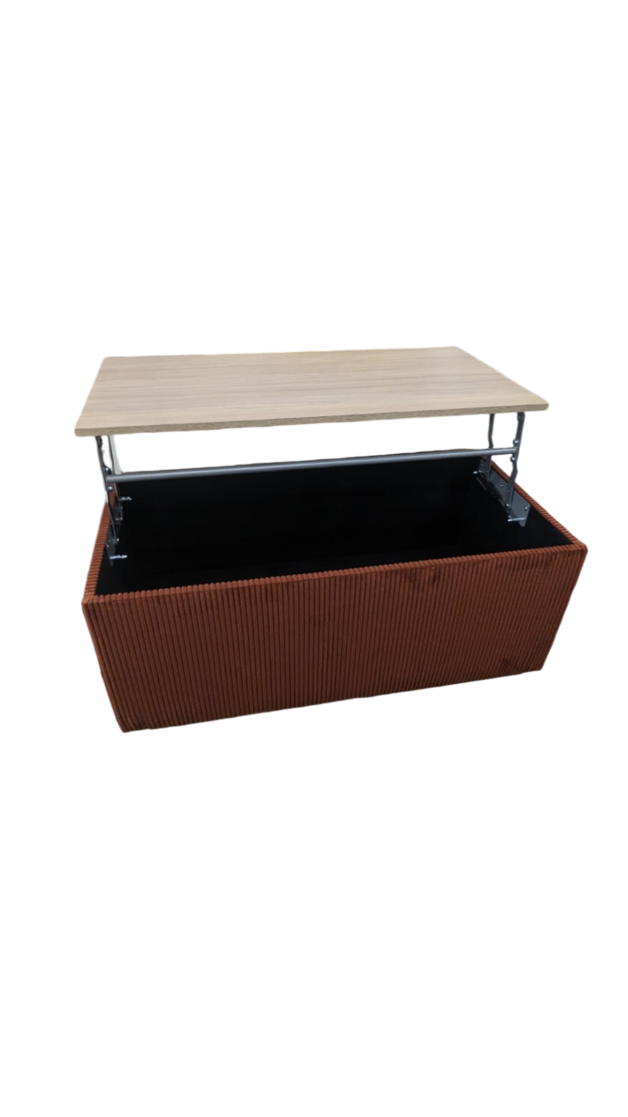Table basse avec plateau relevable et coffre