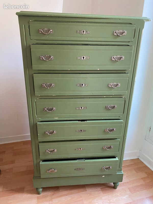 Commode vintage haute – Image 2