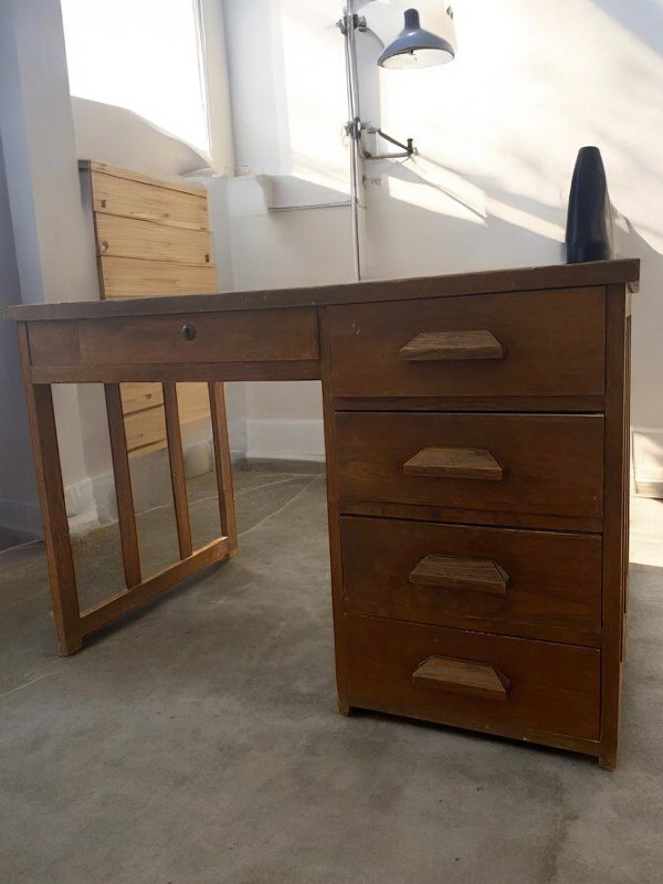 Bureau en bois ancien – Image 2
