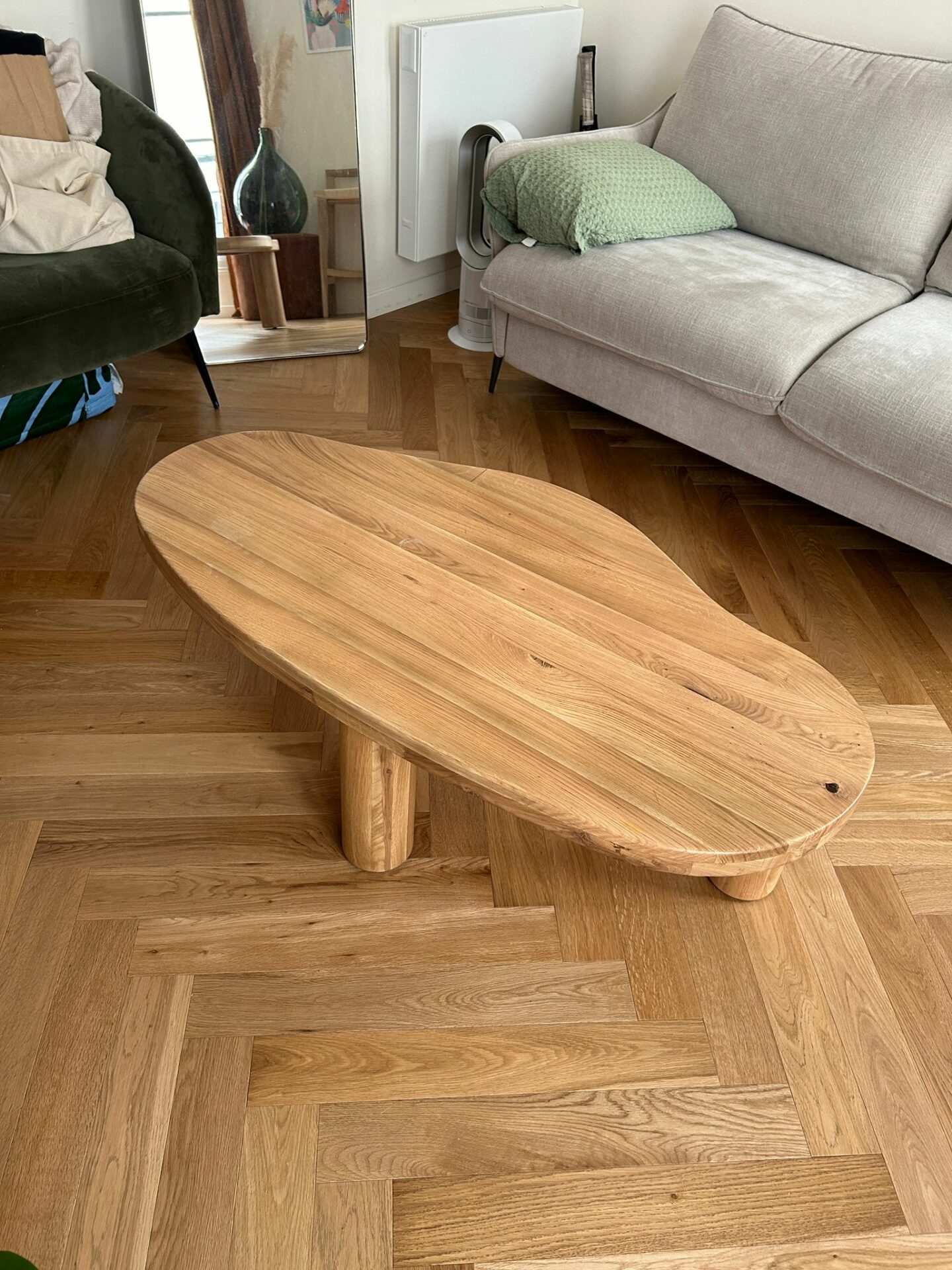 Table basse organique en chêne, Rodi chêne LA REDOUTE INTERIEURS – Image 3