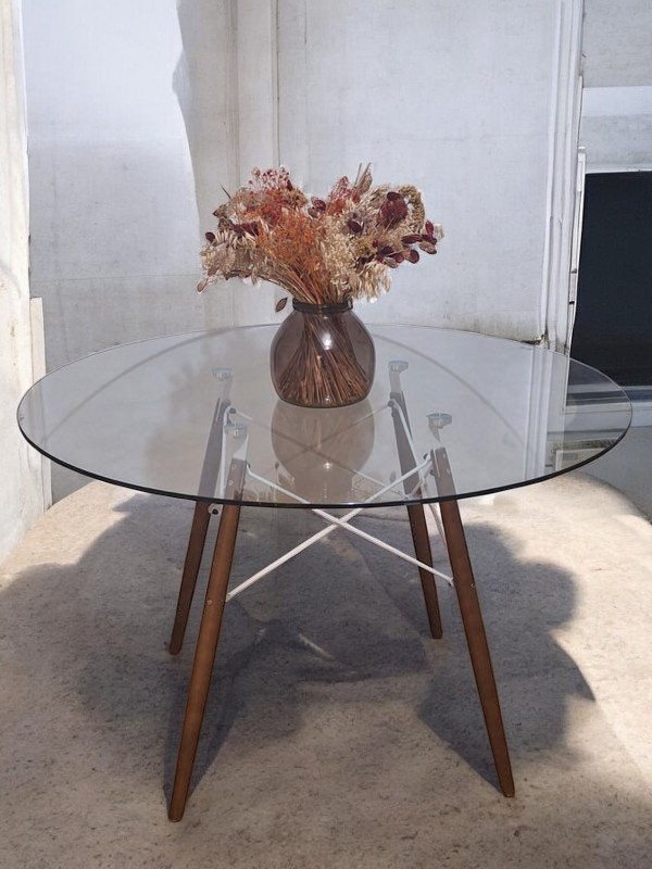 Table ronde en verre – Image 2